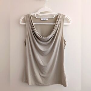 ❌SOLD❌Calvin Klein Sleeveless Draped Neck Knit Camisole Tank Top Shell